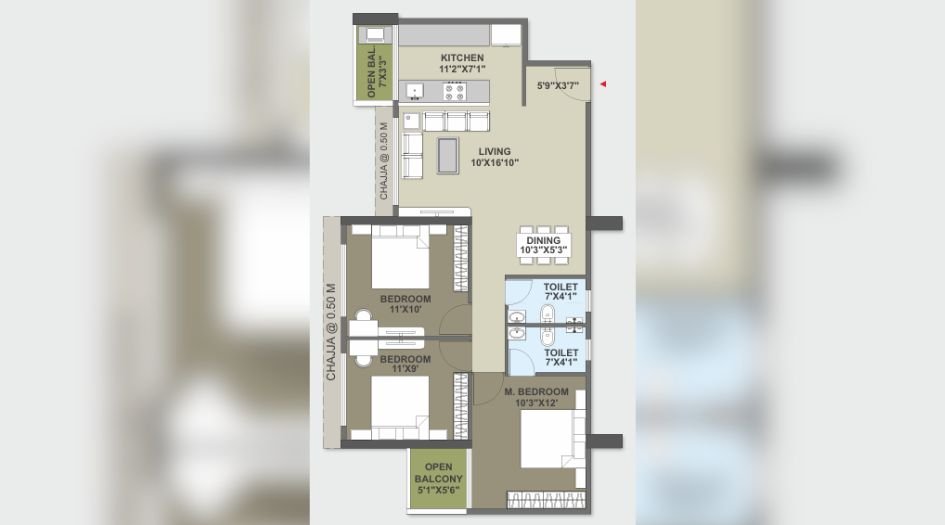 Olive-Boulevard-3BHK-825-sqft-unit-plan